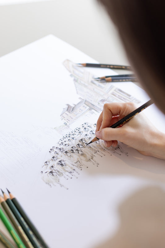 Celebrating My Hometown: Drawings Inspired by Hawes in The Yorkshire Dales