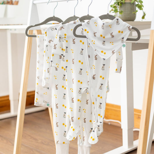 Beautifully Soft Bamboo Lamb Baby Bibs
