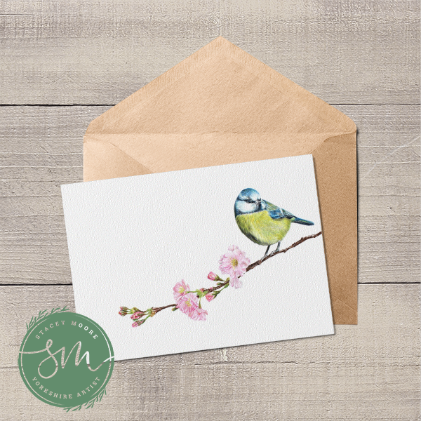 Blue Tit Greetings Card