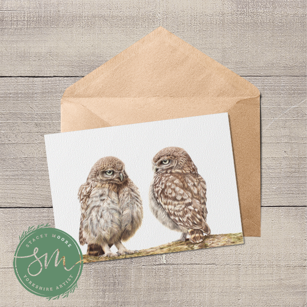 Little Owlets Greetings Card
