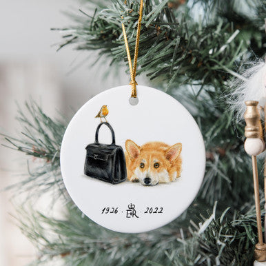 Queen Elizabeth II Commemorative Ornament Bauble 'Thank you for everything Ma'am'