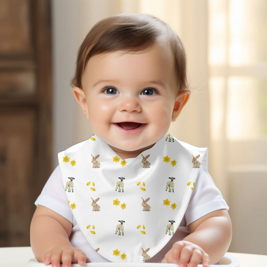 Beautifully Soft Bamboo Lamb Baby Bibs