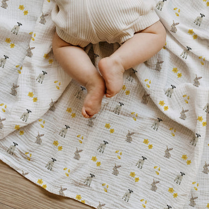 Ultra-Soft Bamboo Sleepsuit with Double Zip and Turnover Mitts