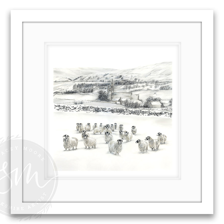 Sheep in Snow