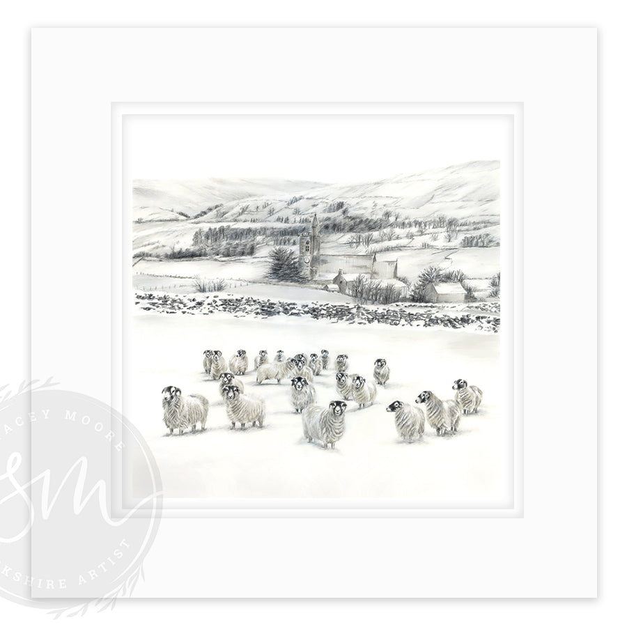 Sheep in Snow