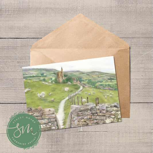 On the Right Path Greetings Card