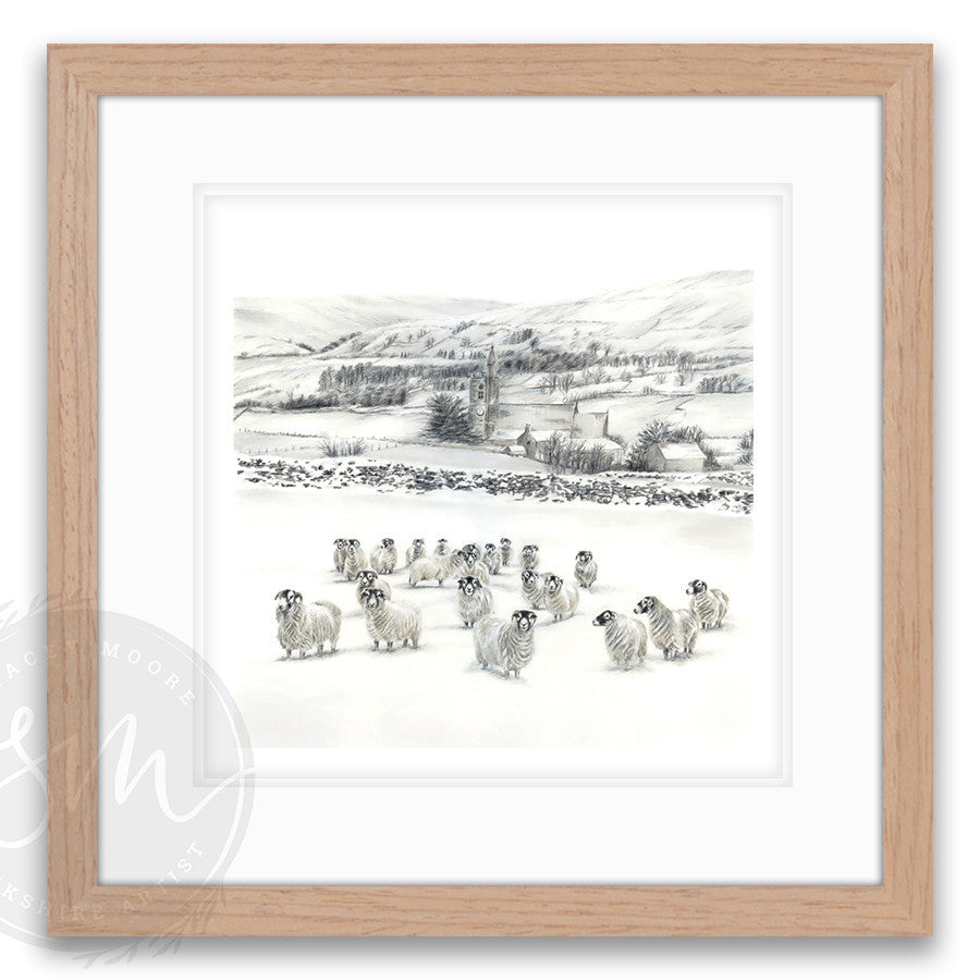 Sheep in Snow