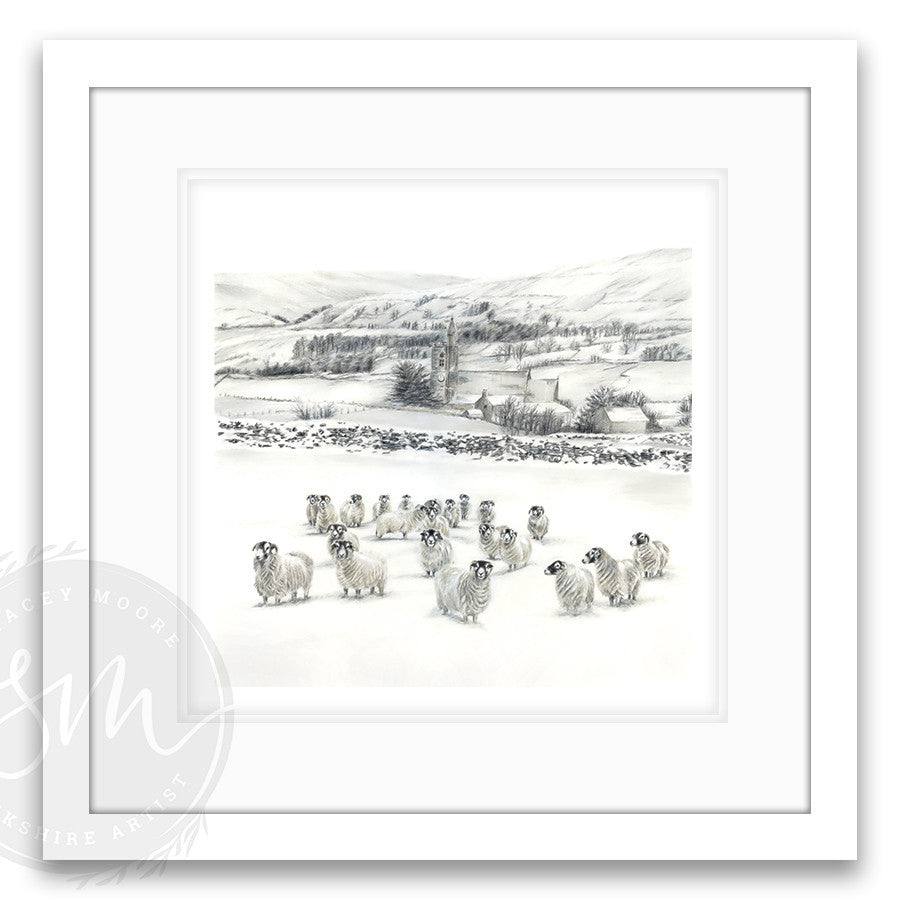 Sheep in Snow