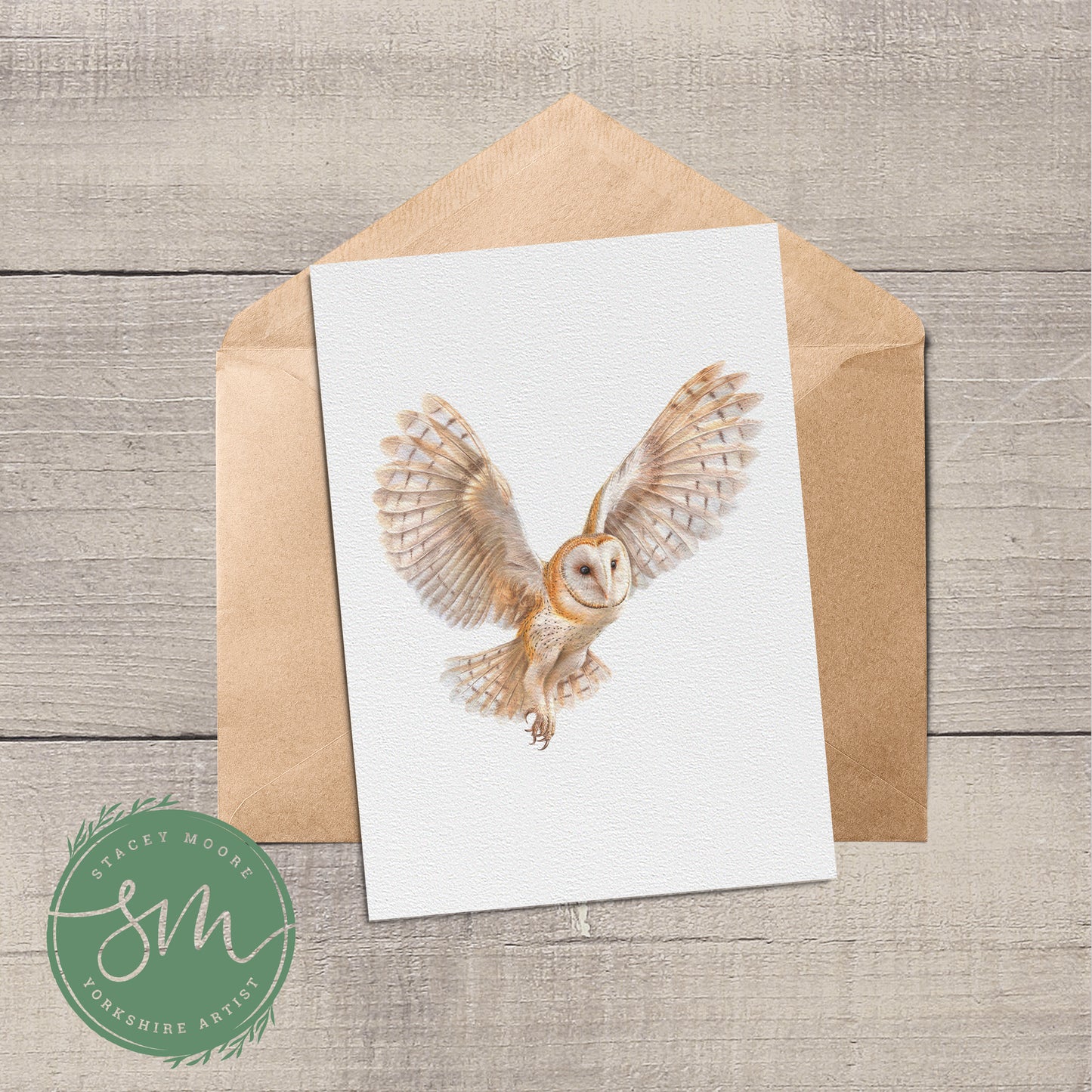 Night owl Greetings Card