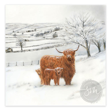 Snowy Dales Highland Retreat Original Drawing