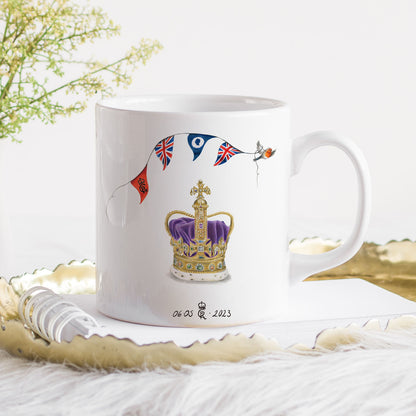 Small Fine Bone China Mug - Celebrating The King's Coronation Mug