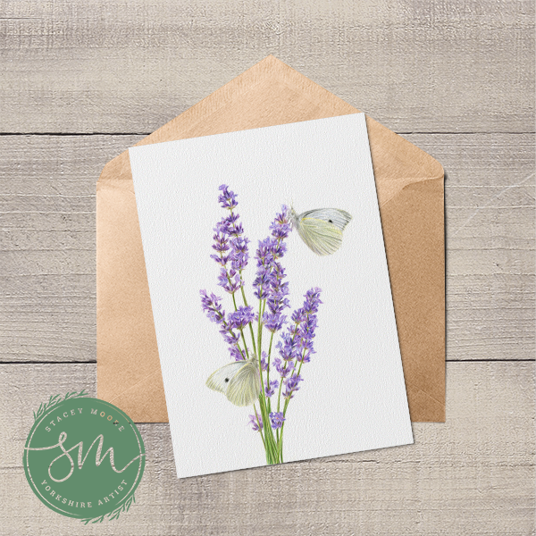 Lavender Greetings Card
