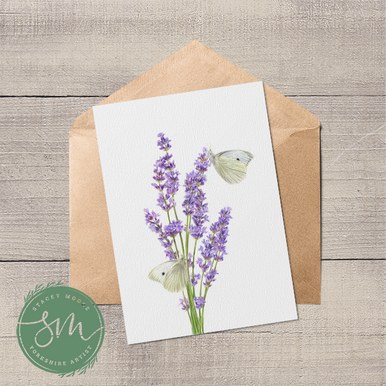 Lavender Greetings Card