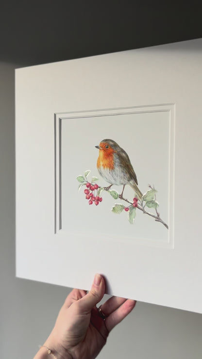 Winter Whisper - Hand Embellished with Platinum Leaf
