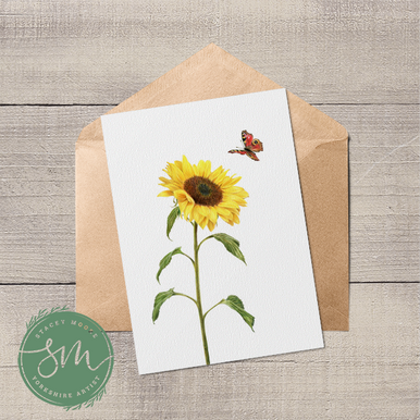 Sunflower Greetings Card